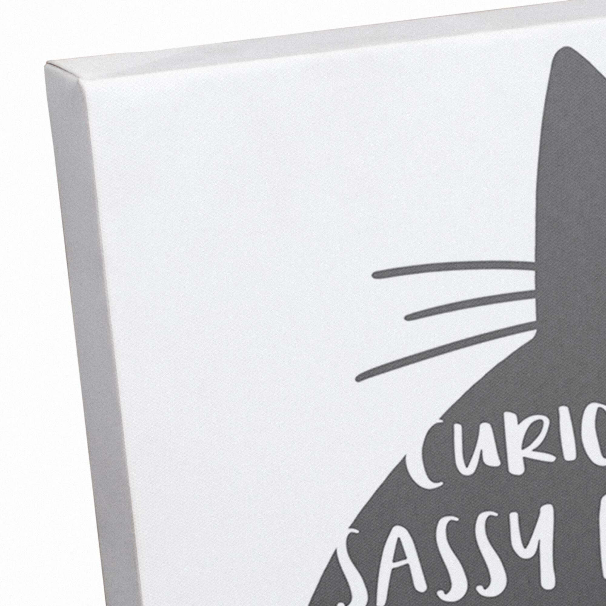 Curious Cat Canvas Wall Art